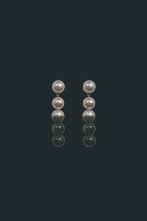 Sectional Pearl Earrings - Guatemalan Jade
