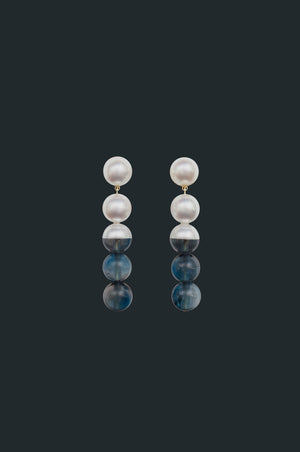Sectional Earring - London Blue Topaz