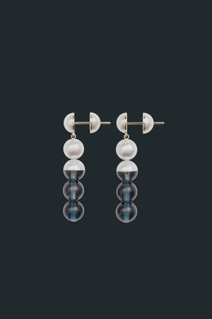 Sectional Earring - London Blue Topaz