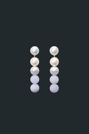 Sectional Earring - Lavender Jade