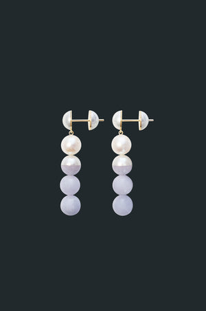Sectional Earring - Lavender Jade