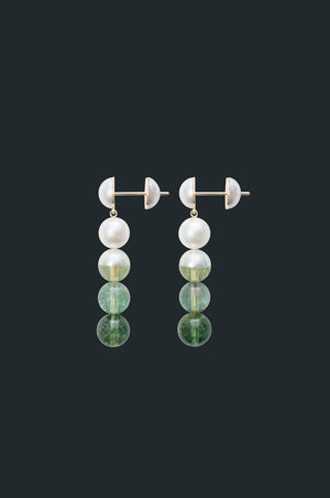 Sectional Earring - Tourmaline