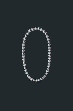 Sectional Pearl Necklace - Black Pearl