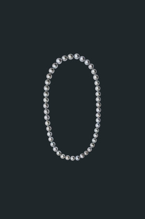 Sectional Pearl Necklace - Black Pearl