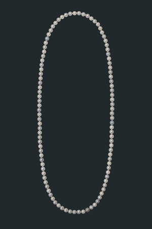 Sectional Pearl Necklace - Multi Color Pearls
