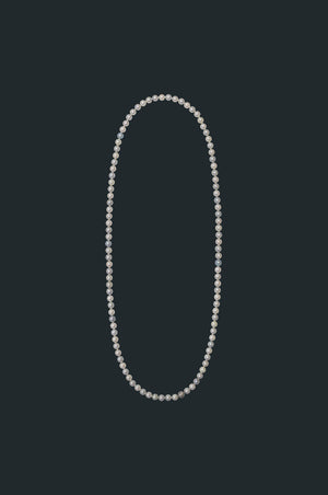 Sectional Pearl Necklace - Multi Color Pearls