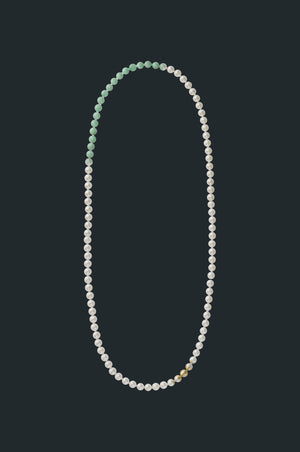 Sectional Pearl Necklace - Jade