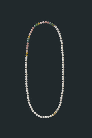 Sectional Pearl Necklace - Mix Tourmaline