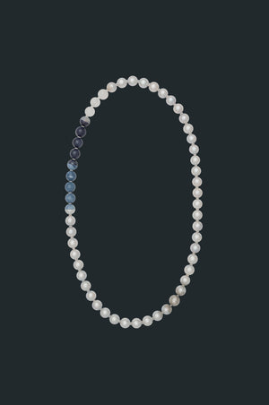 Sectional Pearl Necklace - Assorted Gems