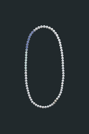 Sectional Pearl Necklace - Assorted Gems