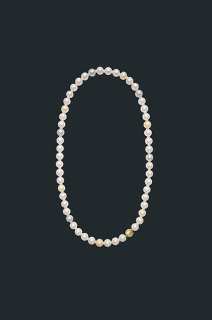 Sectional Necklace -Multi Colour Pearls