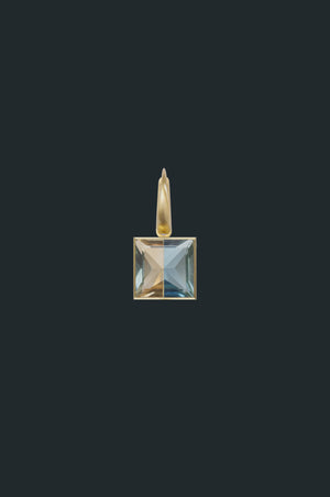 Fused Gems - Square Bold Earring