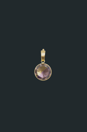 Fused Gems - Round Bold Necklace Pendant Top