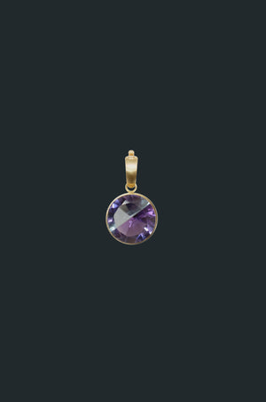 Fused Gems - Round Bold Necklace Pendant Top