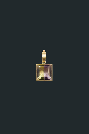 Fused Gems - Square Bold Necklace Pendant Top
