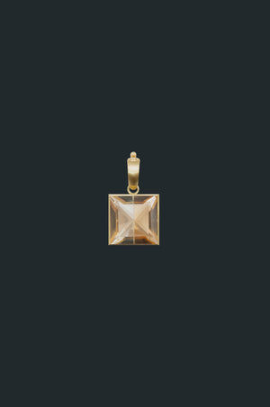 Fused Gems - Square Bold Necklace Pendant Top
