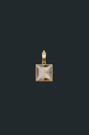 Fused Gems - Square Bold Necklace Pendant Top