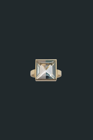 Fused Gems - Square Bold Ring