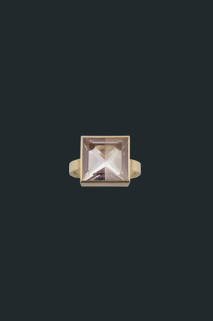 Fused Gems - Square Bold Ring