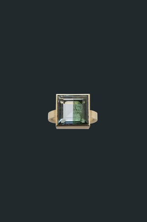 Fused Gems - Square Bold Ring